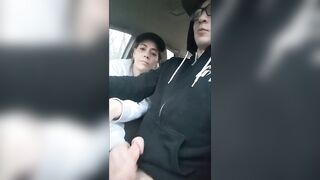 Heather Kane Jerks off College Cock during Public Car Ride !