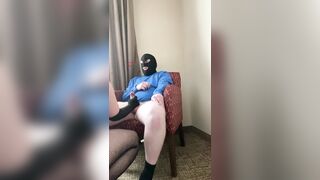 Scarlett Kage ties up CBT slut's small ugly cock