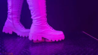 White Snow Boots Cock Crush in 3 POVs - CBT, Bootjob, Trample, Trampling