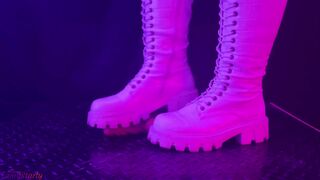 White Snow Boots Cock Crush in 3 POVs - CBT, Bootjob, Trample, Trampling