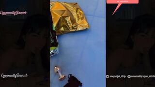 PUBLIC trying on haul sexy outfits in a sex shop fitting room BLOWJOB BBC DILDO