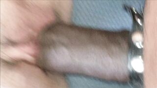 Fucking hairy white Milf pussy