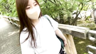 ノーブラ散歩❤️第3弾 お昼の公園でおっぱい出してみた❤️