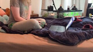 Distracted and Stubborn Girl Refuses to use the Bathroom Until She Leaks!