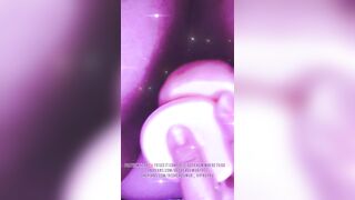 Chubby teen playing with a dildo in her tight pussy