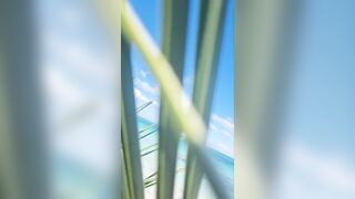 Public blowjob on a wild beach