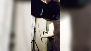 Domination session through webcam. Financial domination