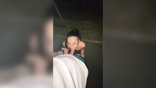 public blowjob, almost get caught 2 times