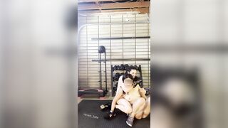 Naked boxing and wrestling match leads her to submit me and have her way with me