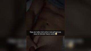 Cheating Girl fucks roommate on Snapchat German