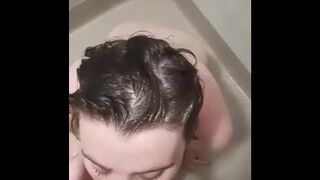 Sucking My Husband's Dick In The Shower