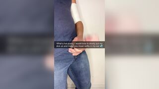 reading my wife's text and video exchange with her small dick lover on snapchat