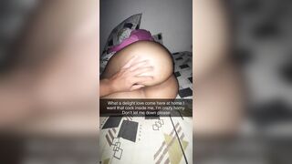 reading my wife's text and video exchange with her small dick lover on snapchat