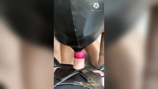 Throat fuck exercise for femboy. Full video on my Onlyfans ( link in bio)