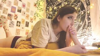 RP POV STEP SISTER LEARNING TO SUCK COCK BEFORE STEP BROTHER'S BIRTHDAY - YourSofia