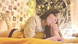 RP POV STEP SISTER LEARNING TO SUCK COCK BEFORE STEP BROTHER'S BIRTHDAY - YourSofia