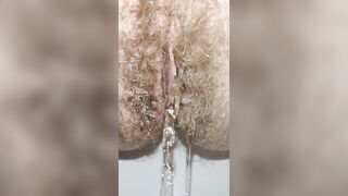 Super Mega Hairy Pussy Peeing to your Mouth