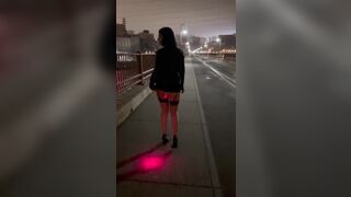 Start of late night laser exhibition