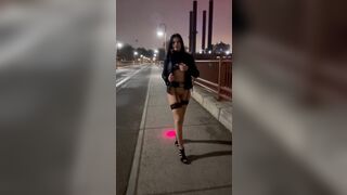 Start of late night laser exhibition