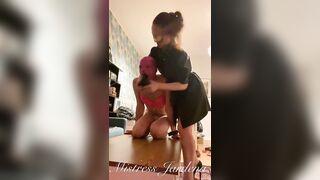 Extreme anal training for slut in stockings and heels. Full video on my Onlyfans (link in bio)