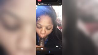 Ebony trying not to get caught