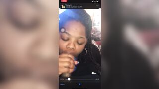 Ebony trying not to get caught