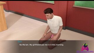 Slave U E52 - My Teacher Makes me Worship her Sweaty Nylon Feet during Class