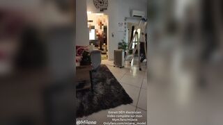 Miiana-DEFI : BAISE Hard avec l'ELECTRICIEN sur la table à MANGER