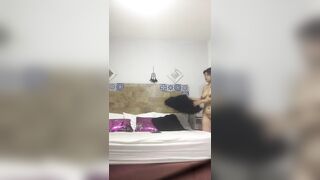 I fuck my girlfriend with a huge strap-on missionary style