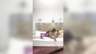 I ride the babysitter until I cum on her.