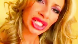 Hot Blonde Big tits and masturbate Dildo