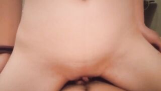 I love to slide on his cock