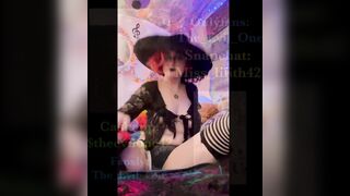 Witch masturbation! (Full vid on OF)