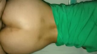 Fucking my beautiful Asian Thai GF doggystyle then flip her over and cum inside her pussy