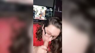 Thick Brunette Teases 8 inch Cock