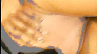 Ebony teen gets her bush rammed by a black dude with huge dick