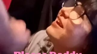 DD Sadie Takes Daddy's Load On Her Glasses