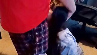 DD Sadie Takes Daddy's Load On Her Glasses