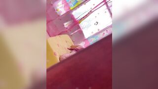 Spying on sister's friend while she masturbates in My room - Tiktoker Colombian