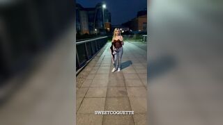 I strip naked in front of the train station