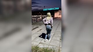 I strip naked in front of the train station