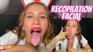 HOT compilation of cumshots on the FACE and in the MOUTH