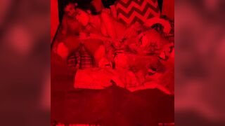 Fucking her in the red room with my big dick