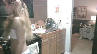 Sabrina Baking Rolls Cute White Panty Set pt. 2