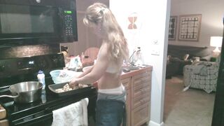 Sabrina Baking Rolls Cute White Panty Set pt. 2