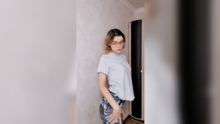 How sexy she's touching herself