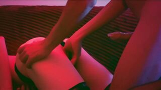 4K ????She's having her pussy kindly tortured by her neighbor who watched her for a long time ????