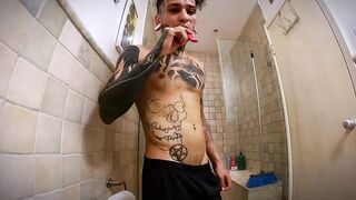 The crazy neighbor wanted to fuck with me in my house