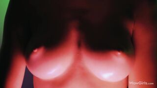 WOWGIRLS Gorgeous girl with amazing tits Sonya Blaze posing touching herself