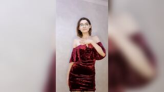 The student shows herself